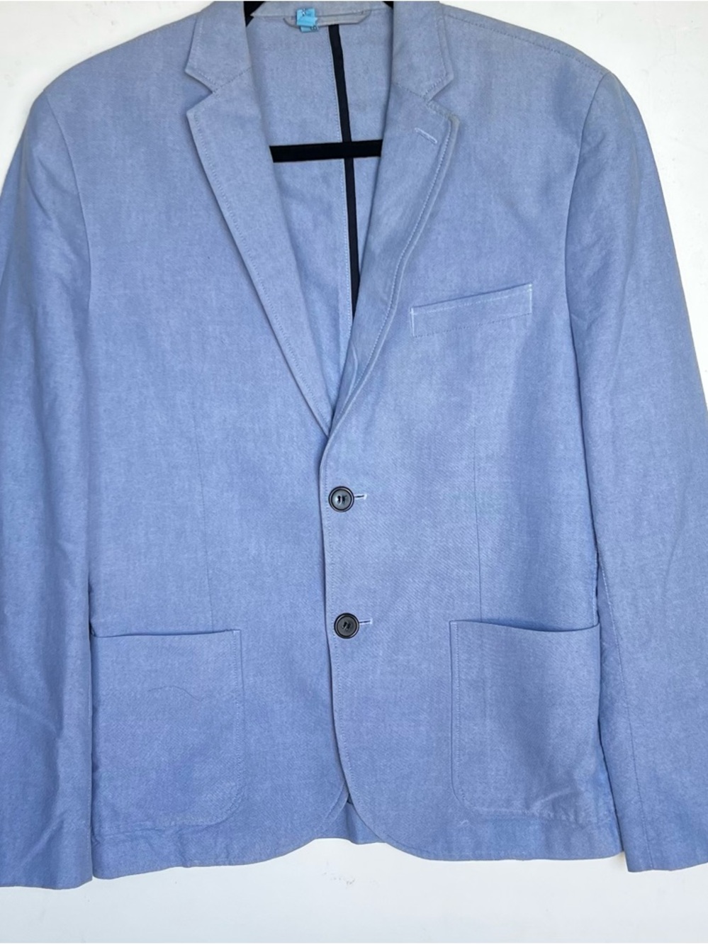H&M Light Blue Men's Blazer - Casual Two-Button Sport Coat